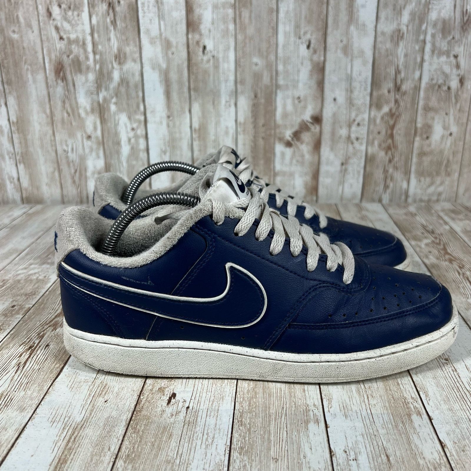 Nike Nike court vision low navy white Mens 8 Size US 8 / EU 41 - 1 Thumbnail