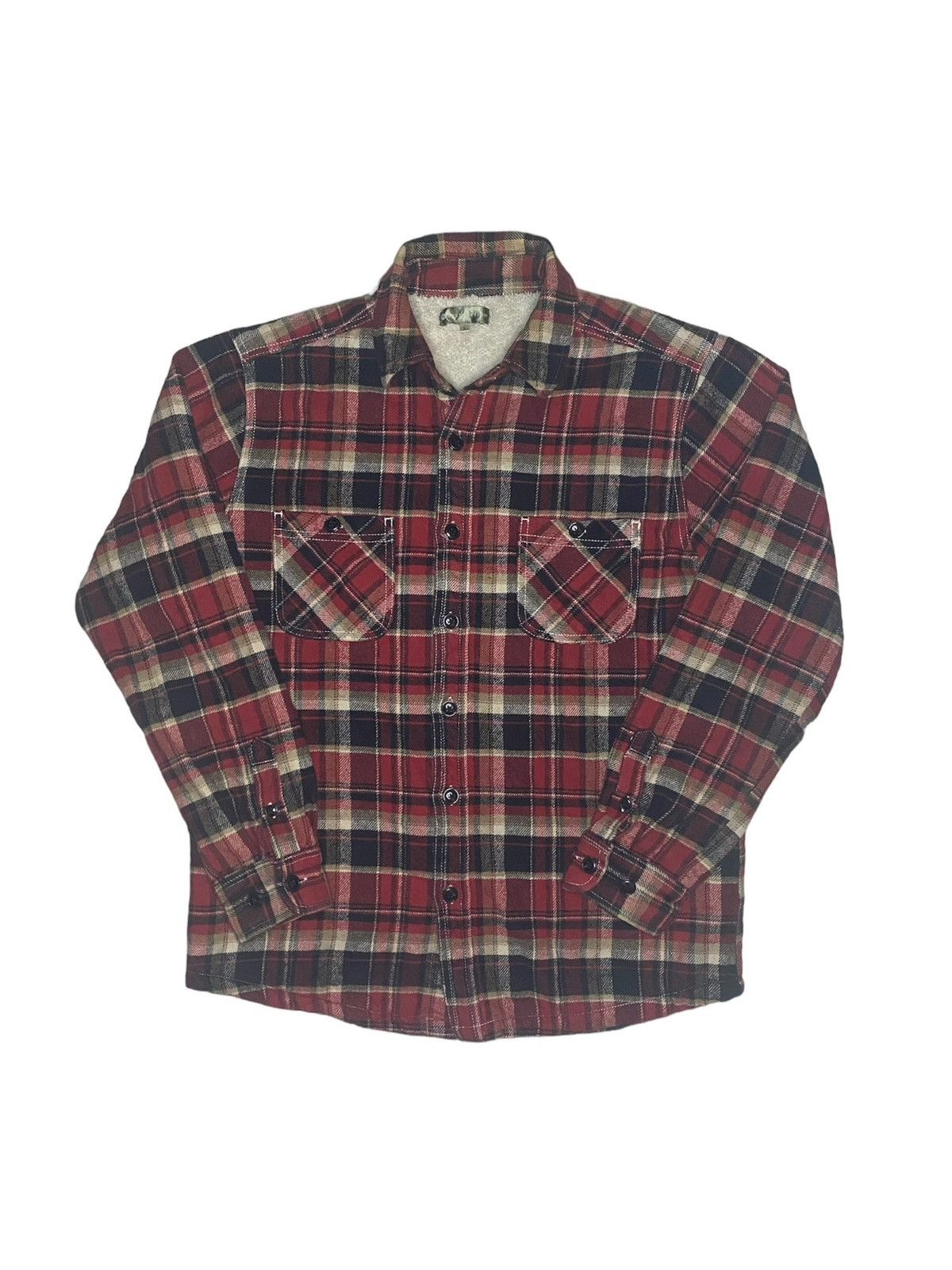 Flannel Japanese Restoration Flannel Fleece-Lined Button Up Shirt Size US L / EU 52-54 / 3 - 1 Thumbnail