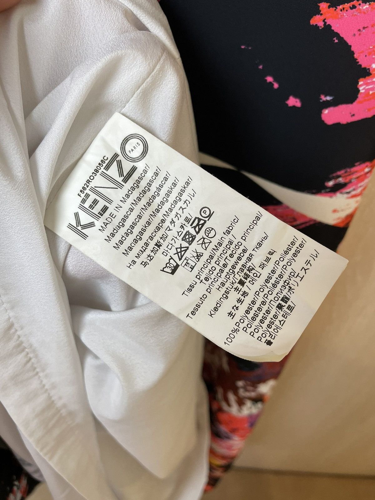 Designer × Kenzo KENZO Sleeveless Abstract Mini Dress Size M / US 6-8 / IT 42-44 - 8 Thumbnail