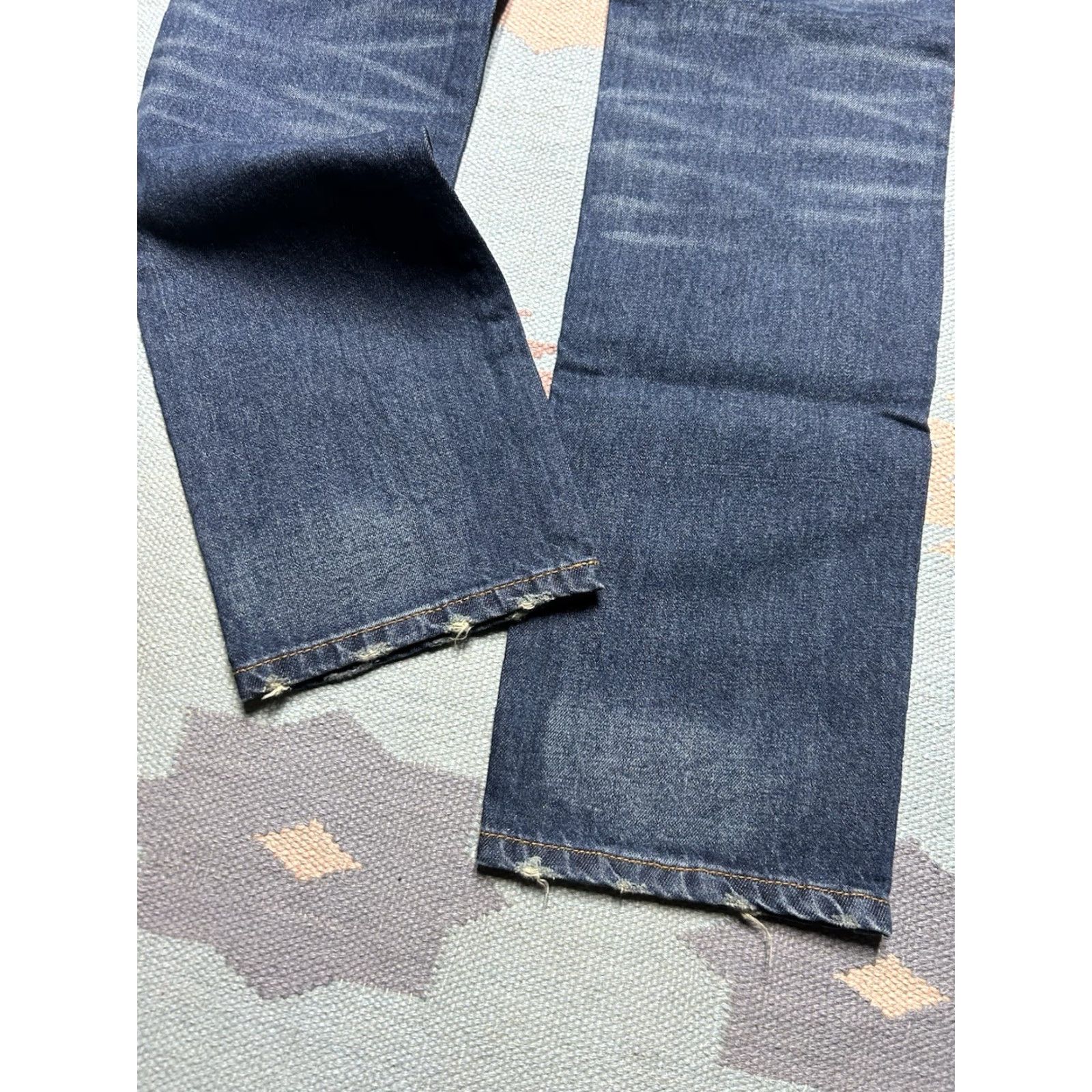 Levi's VINTAGE Levi’s Offender Jeans Low Rise Straight Leg Faded Dark Wash 31x34 Mens Jeans Size US 31 - 2 Thumbnail