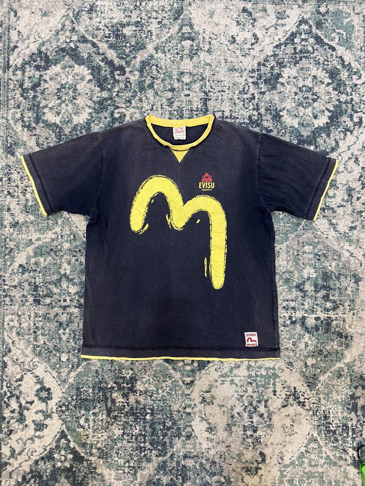 Evisu Vintage Evisu Font Logo Faded T-Shirt Size US M / EU 48-50 / 2 - 19 Thumbnail