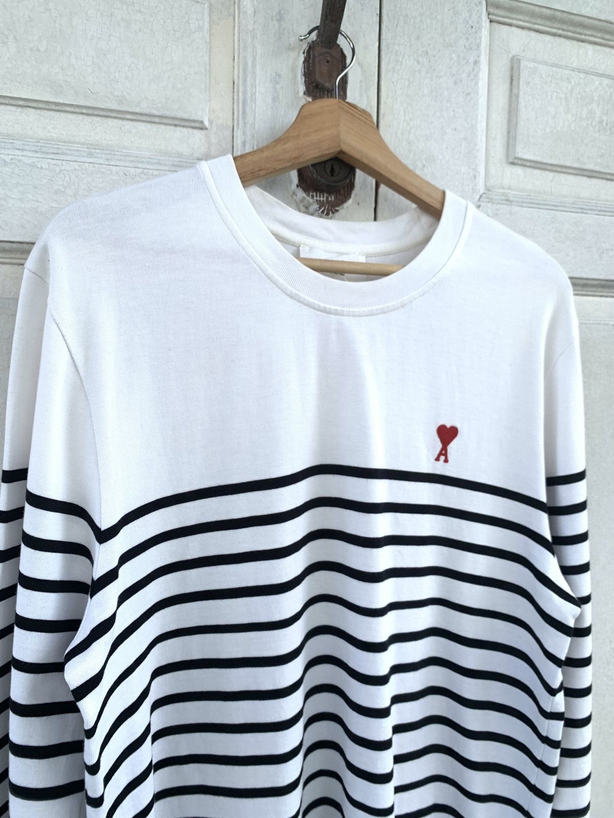 AMI Ami Paris Ami De Coeur Striped Size Large Size US L / EU 52-54 / 3 - 3 Thumbnail