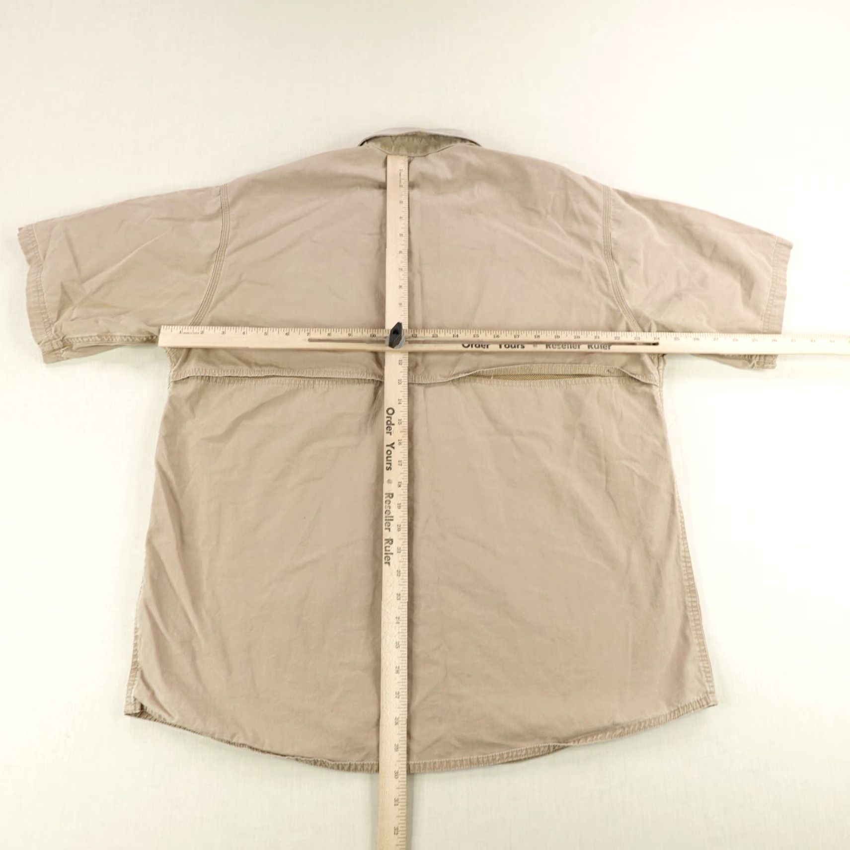 Vintage 5.11 Tactical Shirt Mens Large Beige Short Sleeve Button-Up Work Canvas Size US L / EU 52-54 / 3 - 7 Thumbnail