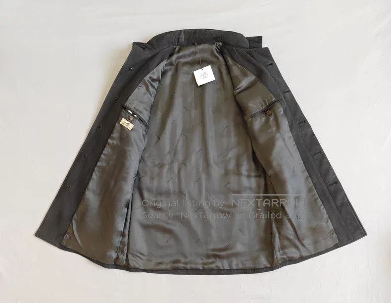 Hermes Hermes Dark Gray Sandpapered Leather Vintage Texture Hunti Size US M / EU 48-50 / 2 - 3 Thumbnail
