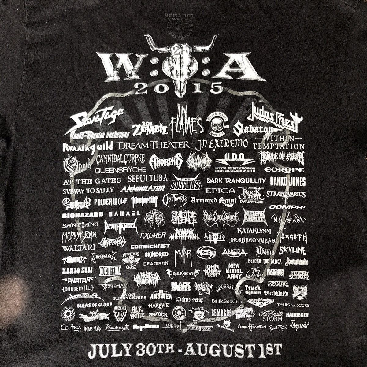 Band Tees Wacken Festival 2015 Tshirt Size US L / EU 52-54 / 3 - 8 Thumbnail