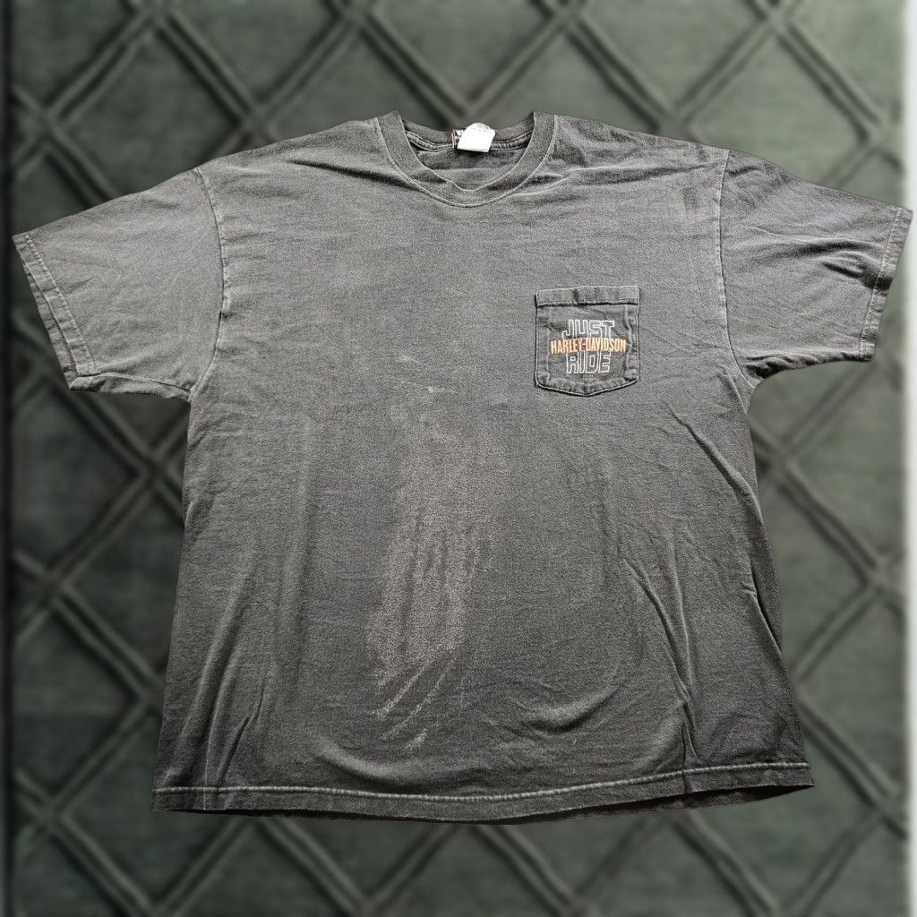 Harley Davidson VINTAGE Harley-Davidson Shirt Mens XL Black Just Ride 90s Graphic Print Short Sleeve Cotton Crew Neck T-Shirt Size US XL / EU 56 / 4 - 1 Thumbnail