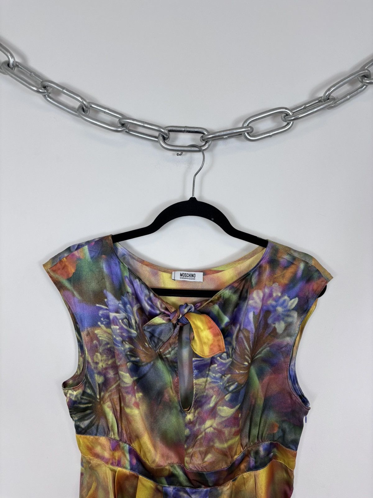 Moschino Moschino Cheap And Chic Women’s Floral Silk Blouse Shirt Size L / US 10 / IT 46 - 3 Thumbnail