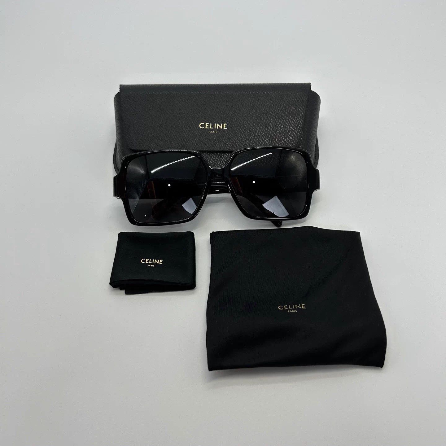 Celine Celine Polygon Sunglasses Side Triomphe Logo HB6909 Size ONE SIZE - 5 Thumbnail