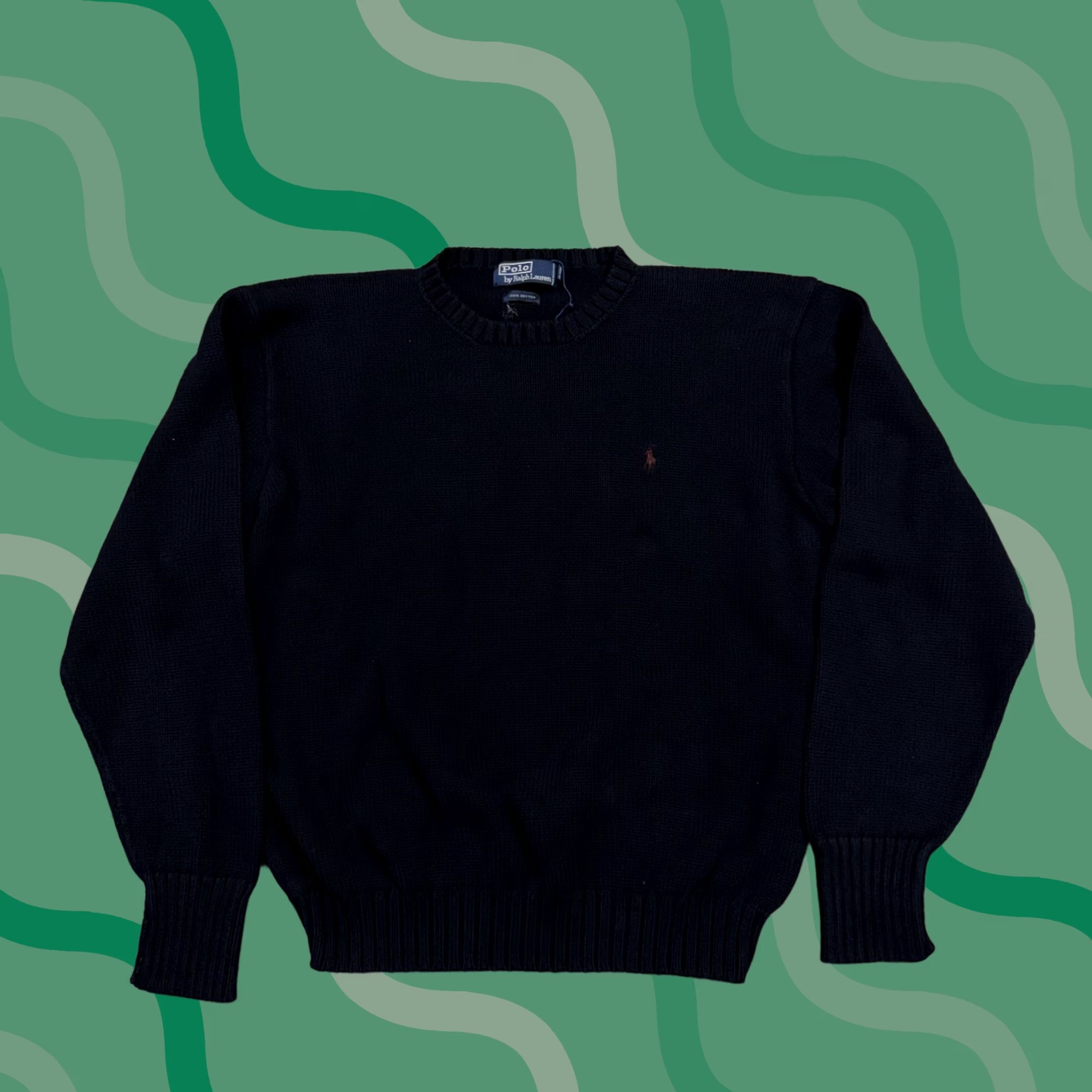Polo Ralph Lauren Polo Ralph Lauren Sweater Mens Large Navy Crewneck Knit Pullover Pony Logo Size US L / EU 52-54 / 3 - 1 Thumbnail
