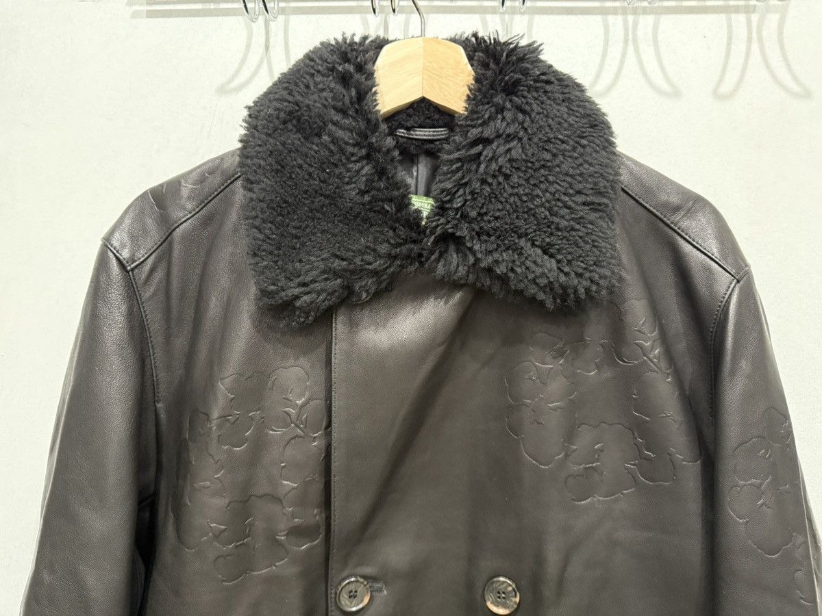 DENIM TEARS Denim Tears Oakland Wreath Winter Leather Coat Size US S / EU 44-46 / 1 - 2 Thumbnail