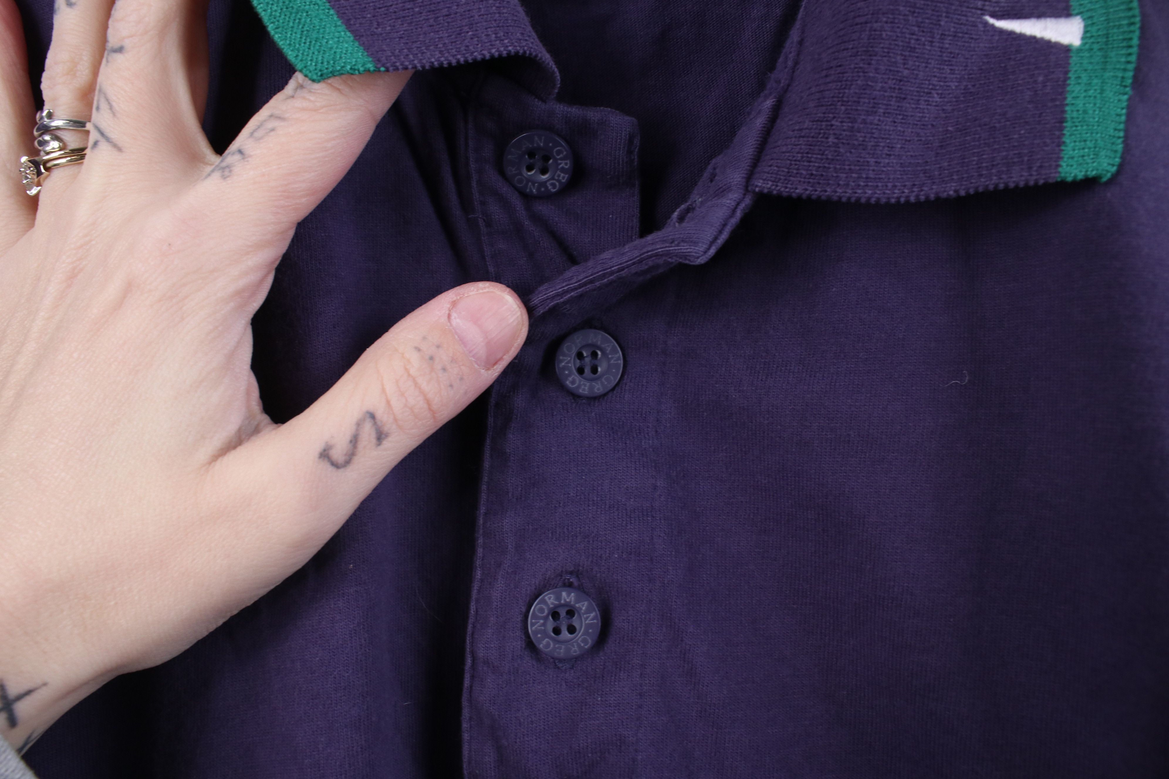 Vintage Vintage 90s Streetwear Geometric Knit Golf Polo Shirt Size US L / EU 52-54 / 3 - 7 Thumbnail