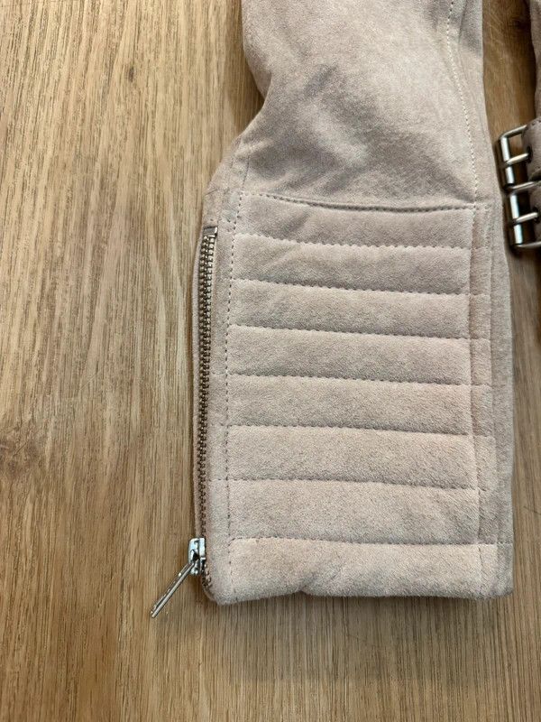 Other Meotine Suede Leather Biker Jacket Beige size L Size L / US 10 / IT 46 - 7 Thumbnail