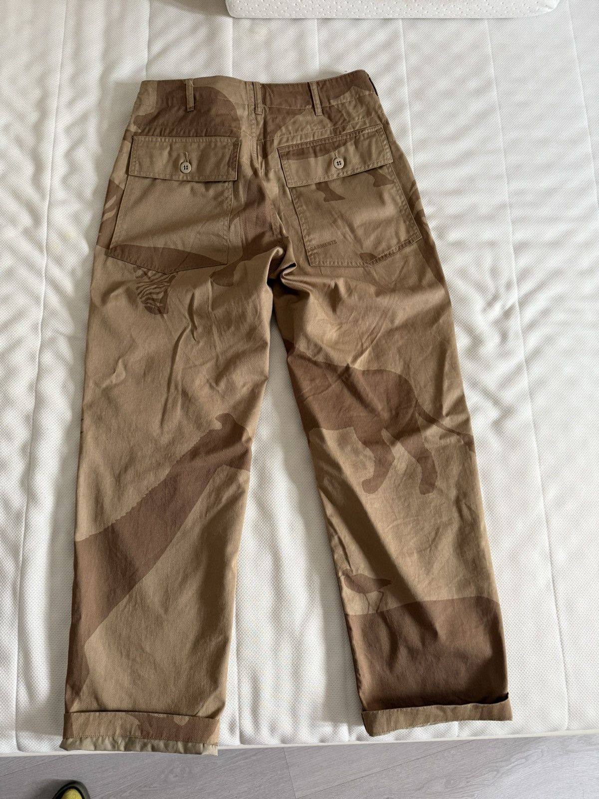 Engineered Garments Engineered Garments fatigue pant khaki animal print cotton Size US 28 / EU 44 - 4 Thumbnail