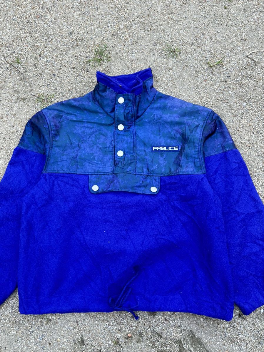 Japanese Brand Vintage Ski Jacket Half Button Fablice jacket Size US L / EU 52-54 / 3 - 3 Thumbnail