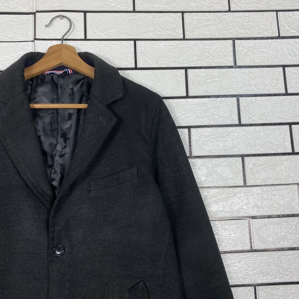 Japanese Brand Wool Long Jacket Overcoat Beams Heart Issey Miyake Size US M / EU 48-50 / 2 - 7 Thumbnail