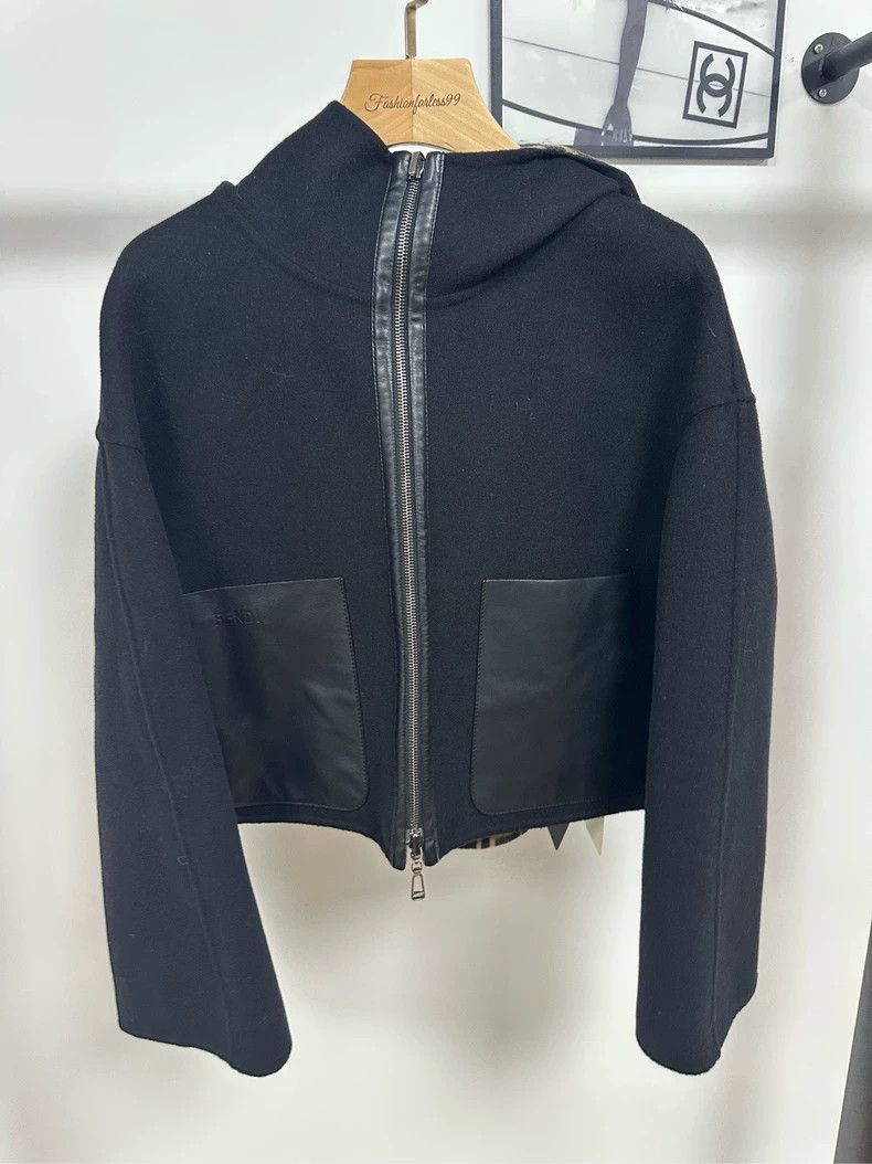 FENDI Black Printed Zip Jacket - dmc
