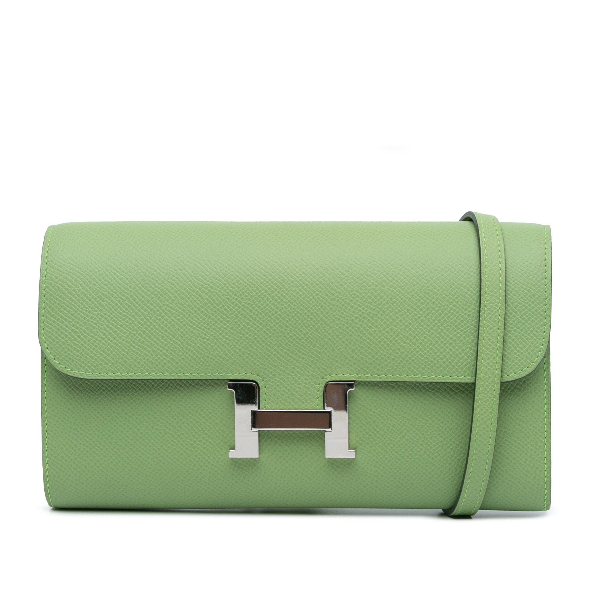 Hermes Hermès Epsom Constance Long To Go Wallet Green Size ONE SIZE - 1 Thumbnail