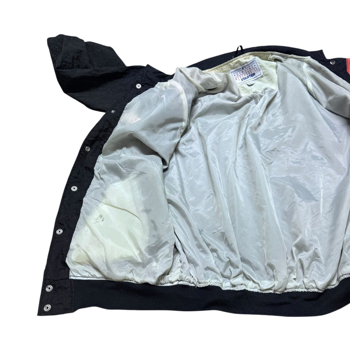 MLB Vintage San Francisco Giants Nylon Bomber Jacket Starter Size US L / EU 52-54 / 3 - 15 Thumbnail