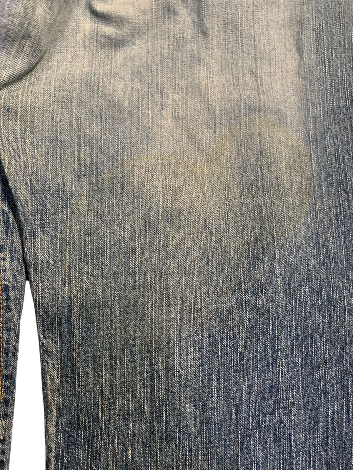 Japanese Brand VINTAGE EDWIN 505Z SELVEDGE RUSTY JAPANESE DISTRESSED DENIM Size US 35 - 19 Thumbnail
