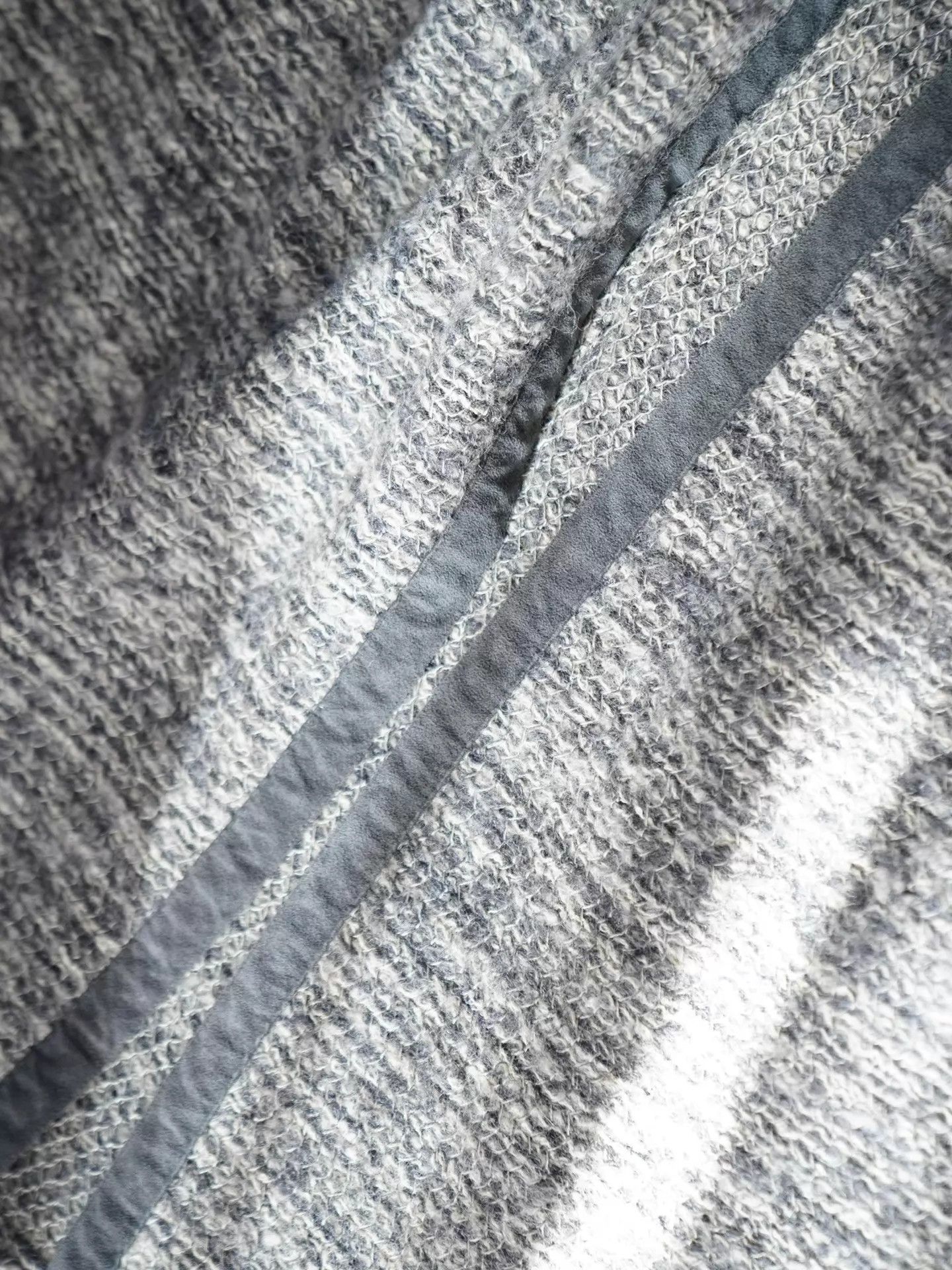 Dior Dior Vintage Gray & White Wool Dressing Gown Coat Size ONE SIZE - 6 Thumbnail
