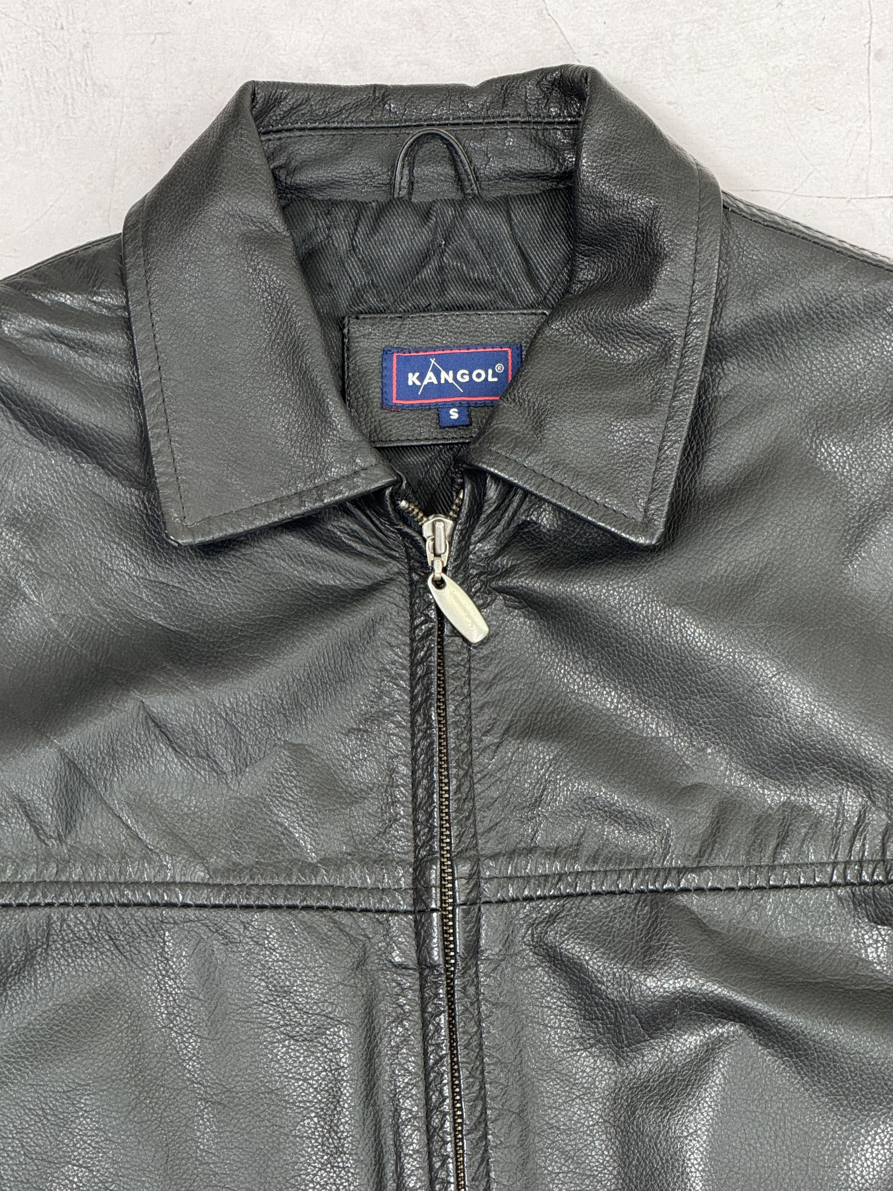 Kangol × Vintage Vintage Kangol Leather Jacket Full Zip Size US M / EU 48-50 / 2 - 4 Thumbnail