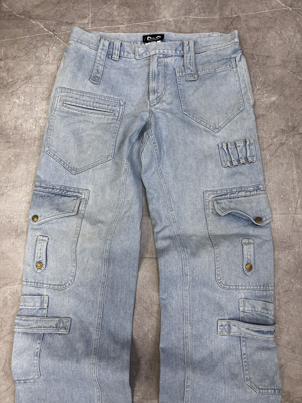 Dolce & Gabbana Dolce Gabbana Archive FW 2000s cargo distressed jeans y2k Size US 34 / EU 50 - 3 Thumbnail