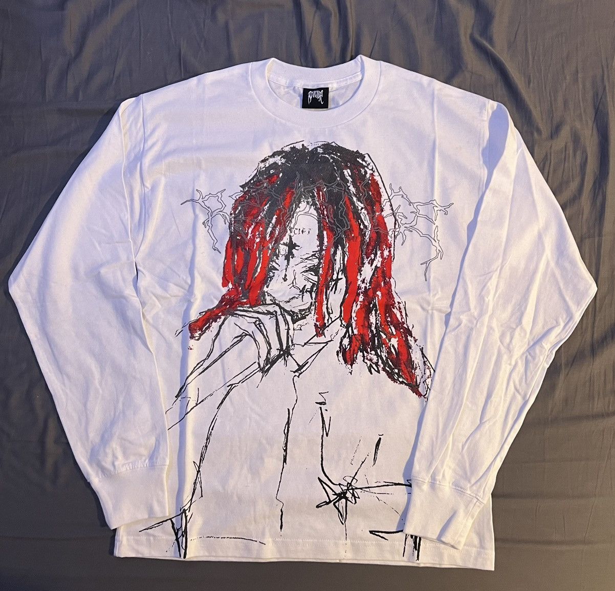 Revenge × Trippie Redd Revenge White Lightning Trippie Redd Long Sleeve Tee Size US M / EU 48-50 / 2 - 1 Thumbnail