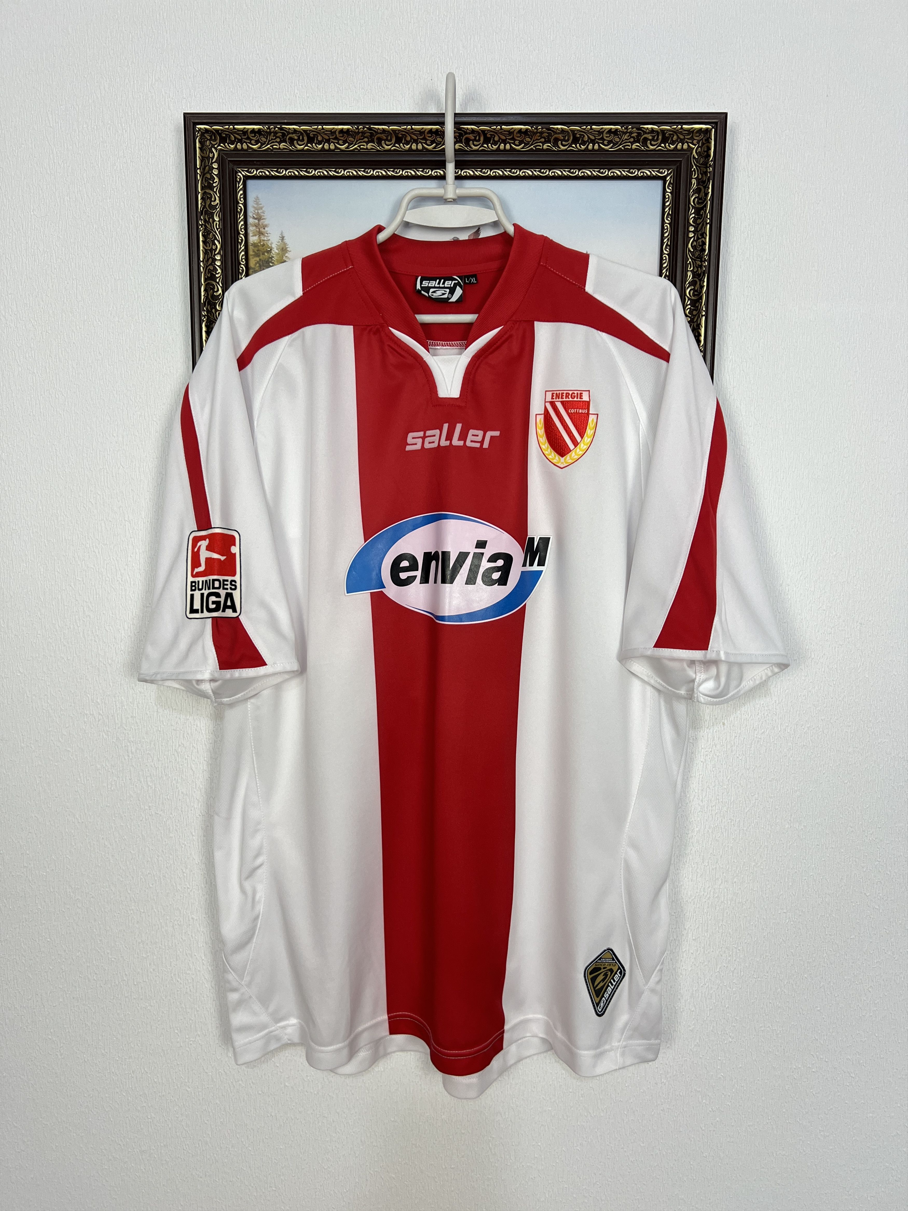 Vintage Energie Cottbus football shirt Soccer #29 Radu Jersey Trikot Size US XL / EU 56 / 4 - 4 Thumbnail