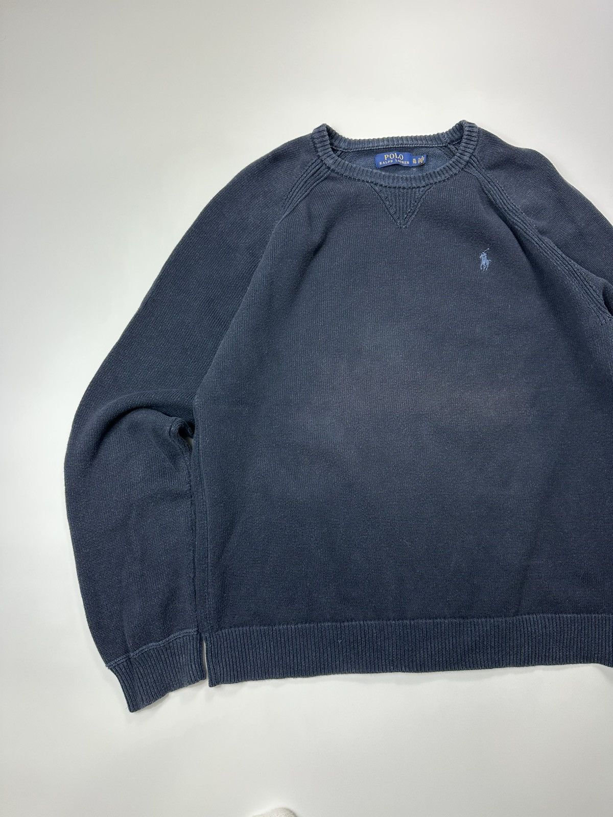 Polo Ralph Lauren Polo Ralph Lauren Sweater Blue Heavy Knit Logo Size US XL / EU 56 / 4 - 5 Thumbnail