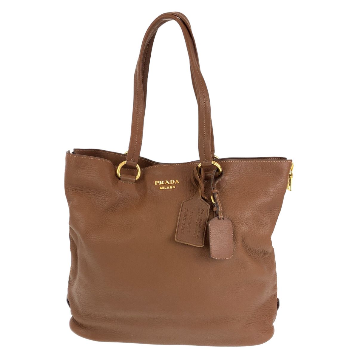 Prada Prada Prada VITELLO DAINO Leather Tote Bag BR4385 Leather Tote Bag BR4385 in Very Good Condition Size ONE SIZE - 1 Thumbnail