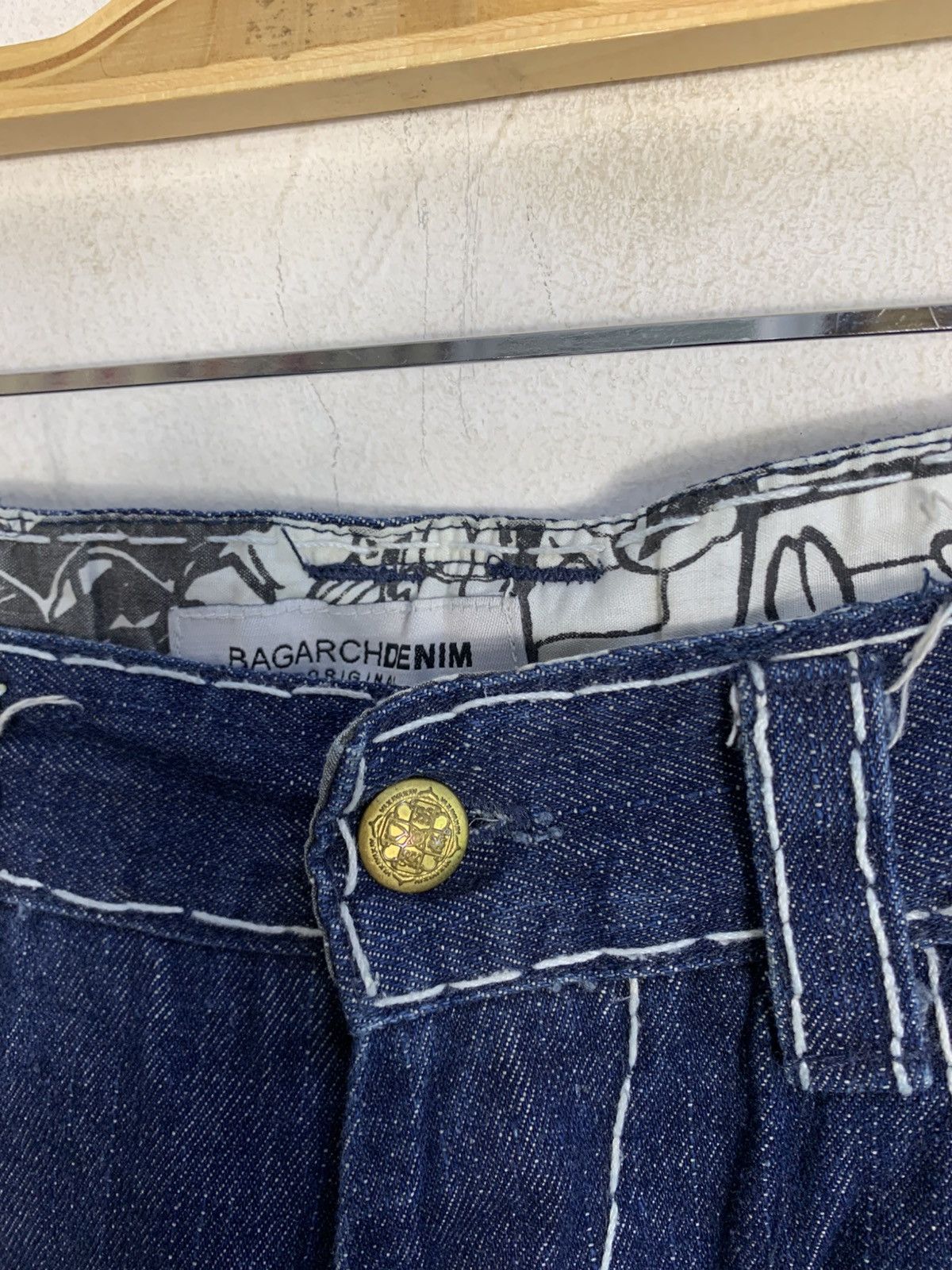 Japanese Brand Bagarch Pegasus Baggy Straight Cut Embroidery Pocket Size US 32 / EU 48 - 7 Thumbnail