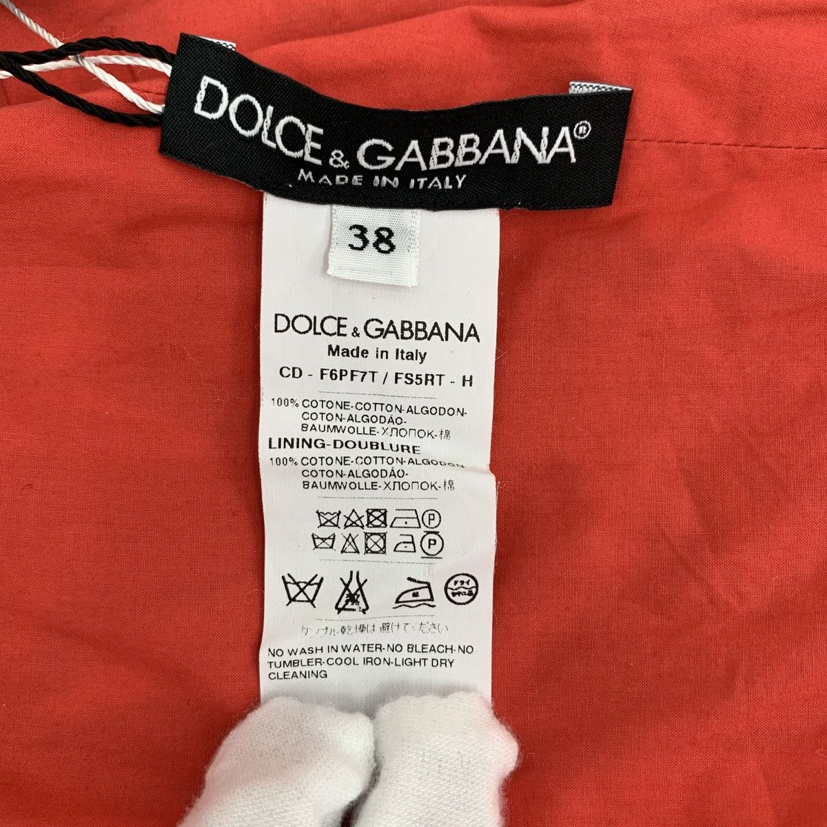 Dolce & Gabbana Dolce & Gabbana Red Floral Printed Short Sleeve Dress K26WX Size M / US 6-8 / IT 42-44 - 6 Thumbnail