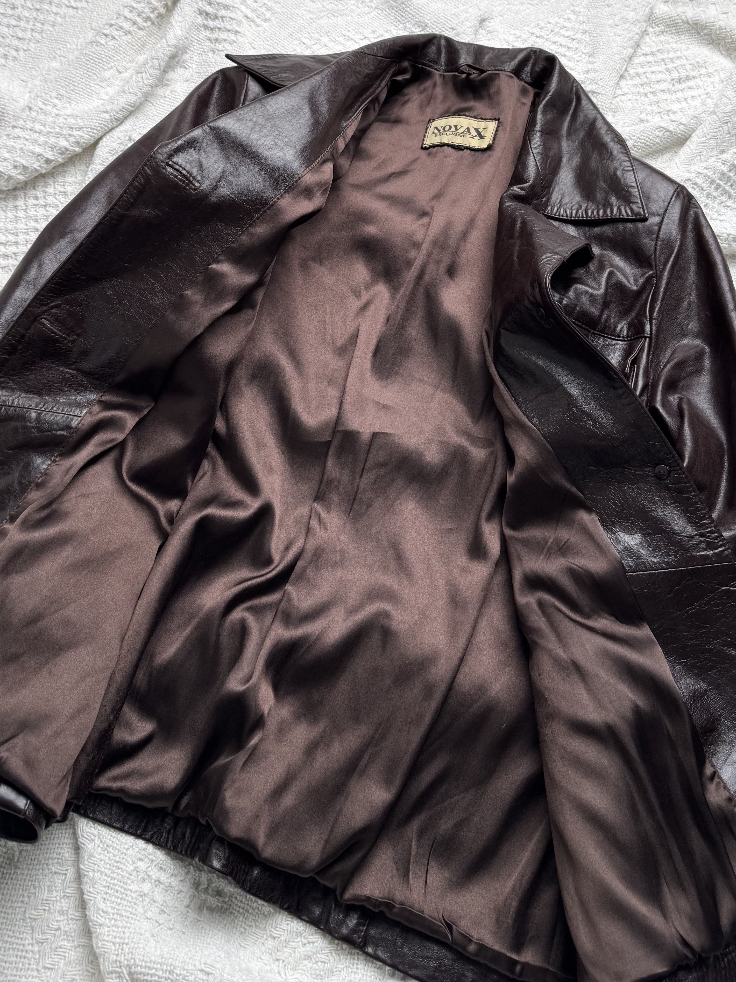 Vintage Vintage Genuine Leather Jacket Button Front Utility Classic Size L / US 10 / IT 46 - 6 Thumbnail