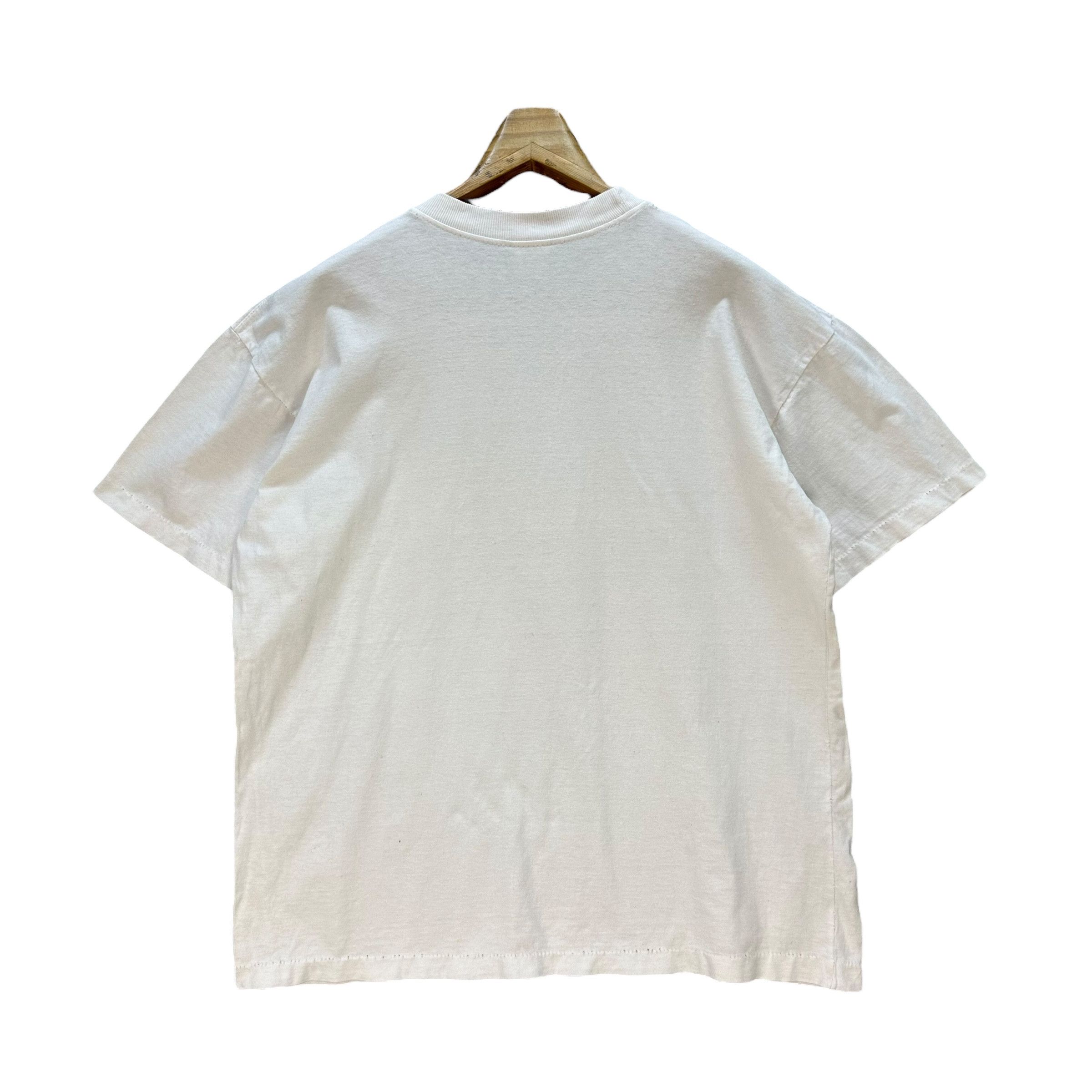 Yves Saint Laurent Vintage 90s YSL Embroidered All White Big Logo Tee #A80-1934 Size US M / EU 48-50 / 2 - 13 Thumbnail