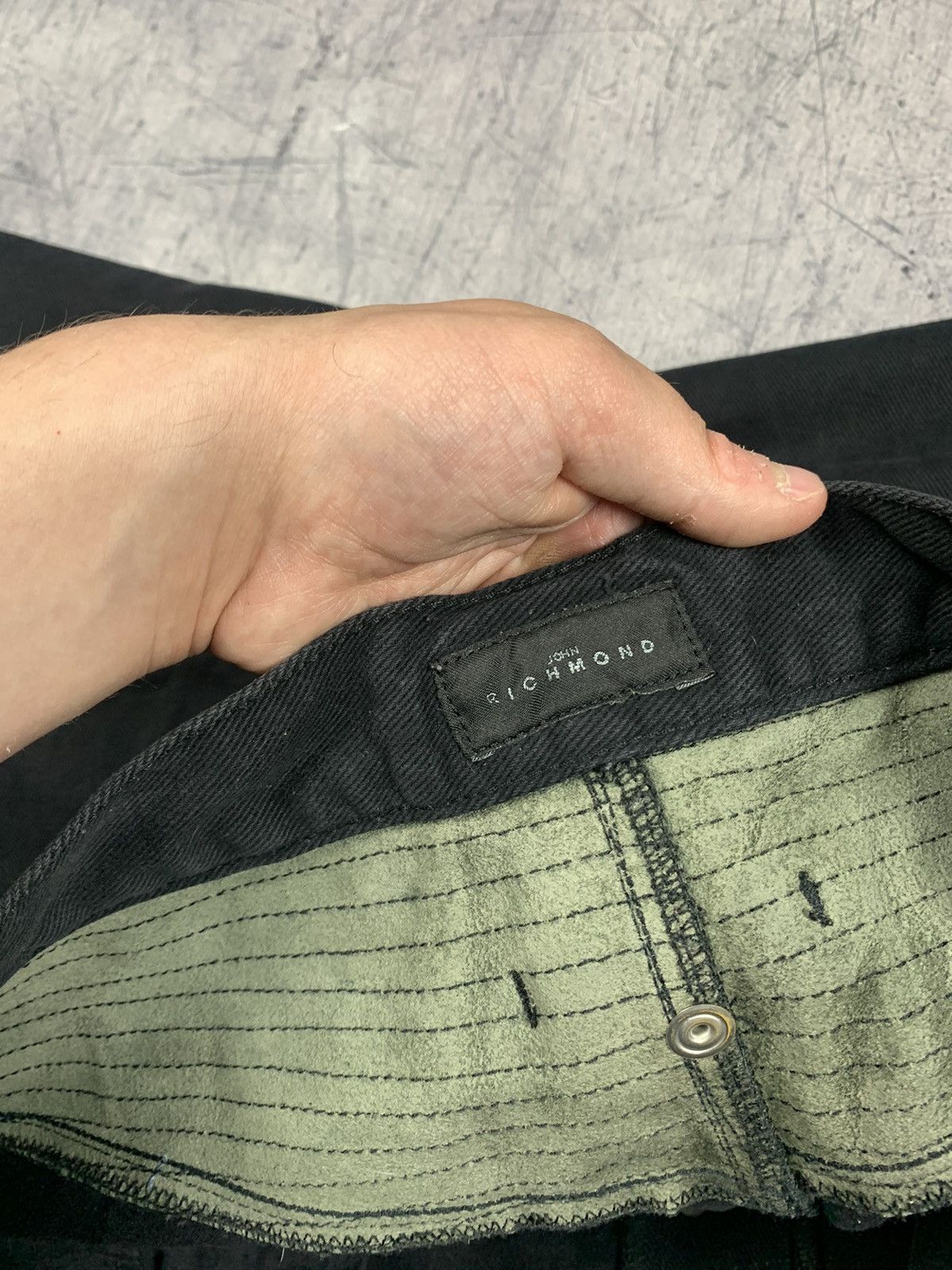 John Richmond Men’s Designer John Richmond Black Straight Jeans Size 35 Size US 35 - 11 Thumbnail