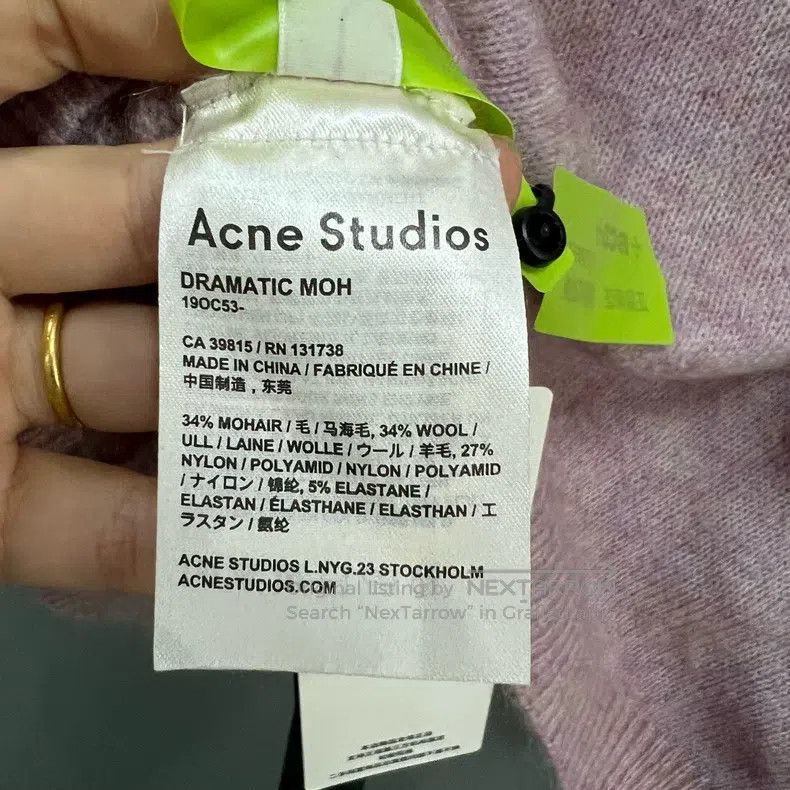 Acne Studios Acne Studios Pink and purple mixed crew neck sweater Size S / US 4 / IT 40 - 4 Thumbnail