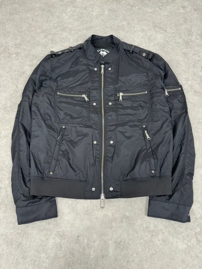 John Richmond 2000s John Richmond Black UK Flag Bomber Jacket Size US M / EU 48-50 / 2 - 5 Thumbnail