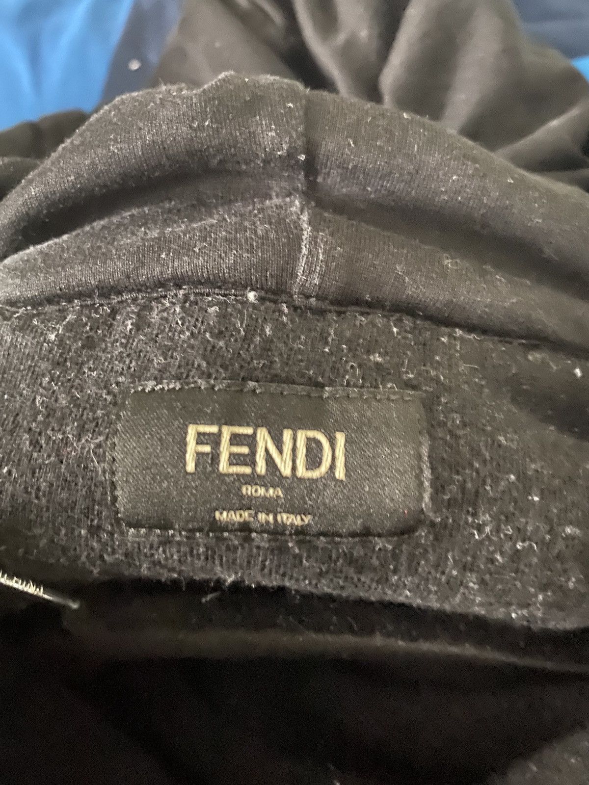 Fendi Fendi Black FF Logo Crew Neck hoodie Black Size US XXL / EU 58 / 5 - 4 Thumbnail