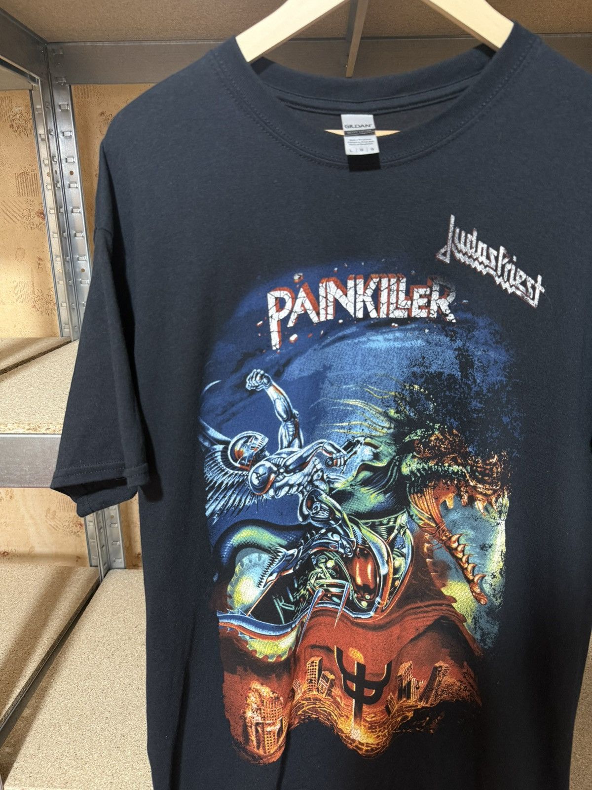 Band Tees × Vintage Vintage Judas Priest Painkiller 2019 Rock Band Retro T-Shirt Size US L / EU 52-54 / 3 - 3 Thumbnail
