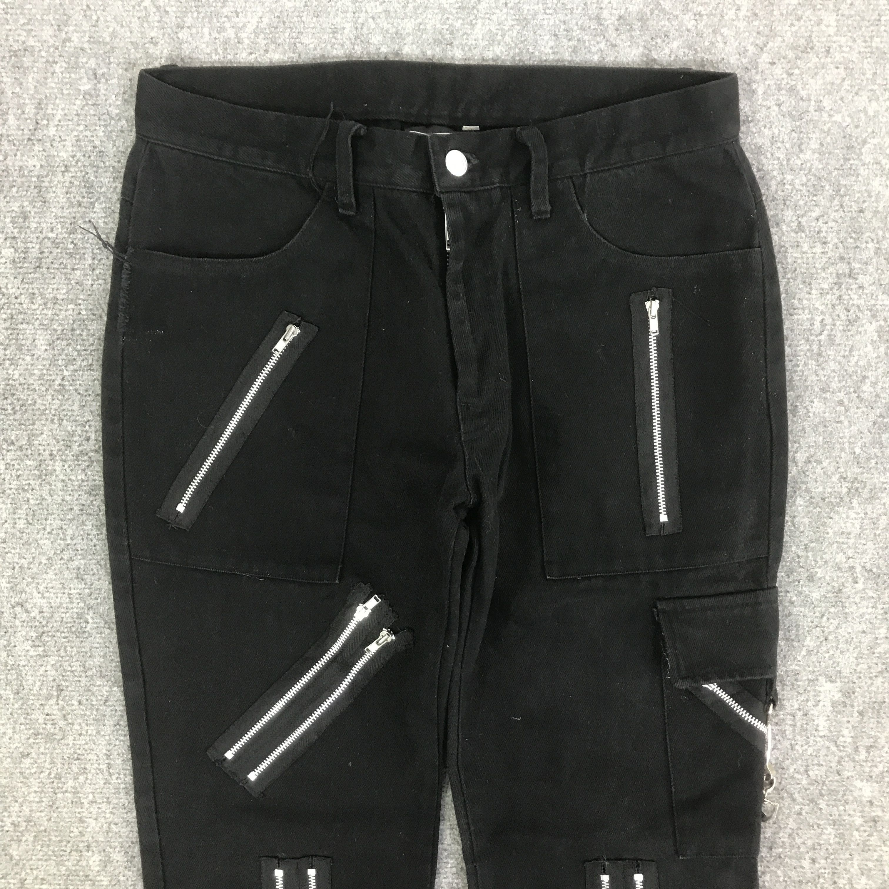 Japanese Brand 666 JAPAN BLACK PUNK IFSIXWASNINE STYLE PANT K130B15 Size US 32 / EU 48 - 2 Thumbnail