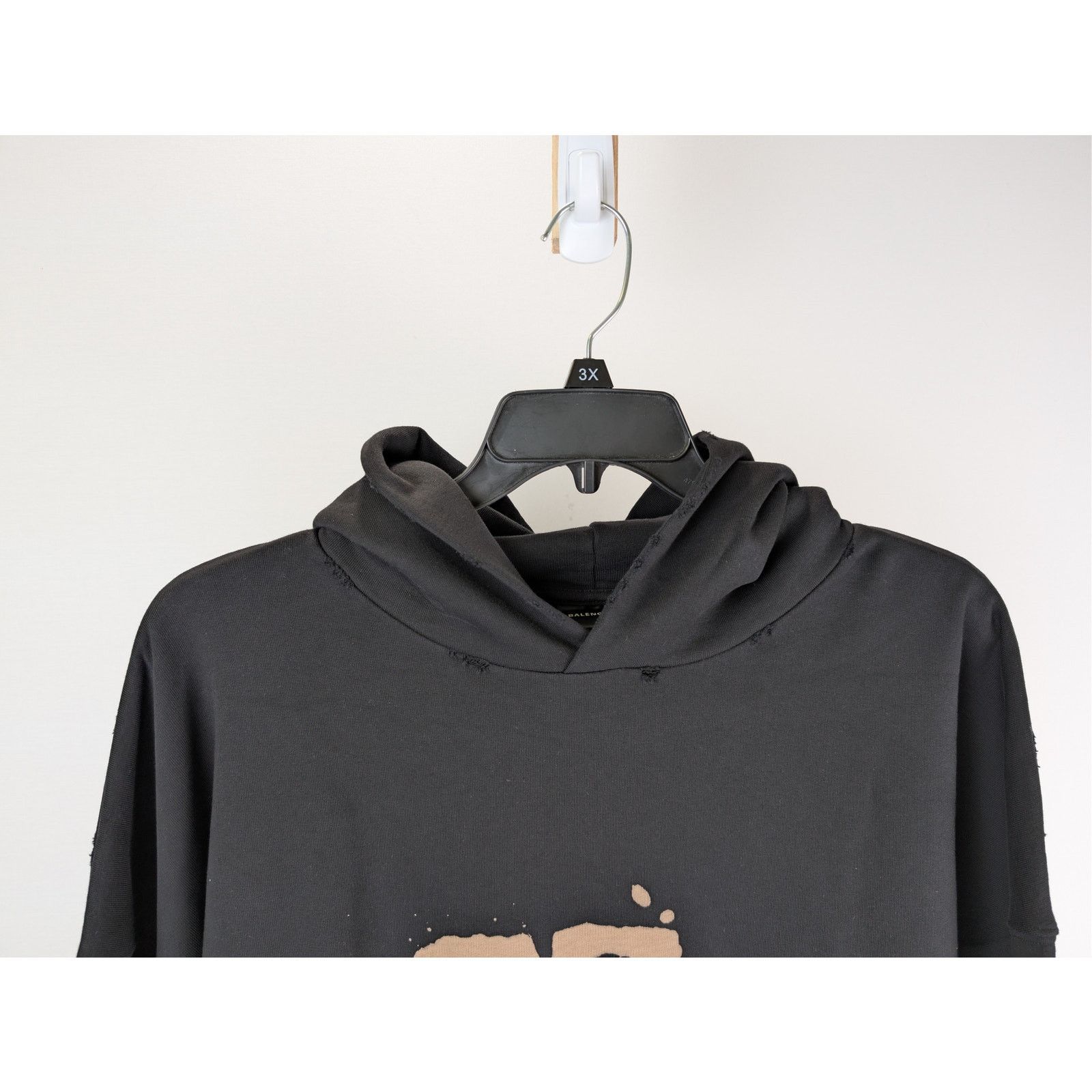 Balenciaga o1rshd1 Large Fit Hoodie in Black Size US M / EU 48-50 / 2 - 3 Thumbnail