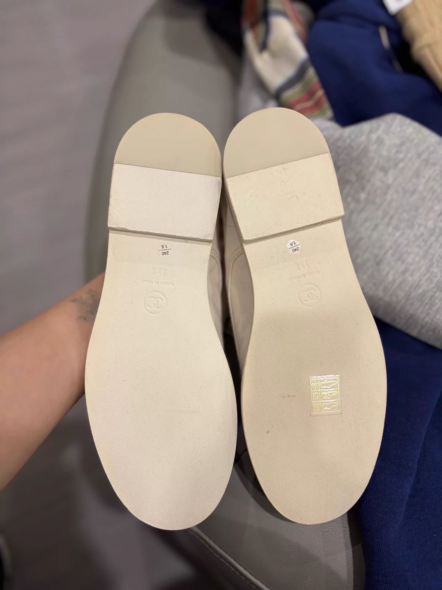 Chanel Chanel Black White Colorblock Canvas Loafer NOS 38 Size US 7.5 / IT 37.5 - 5 Thumbnail