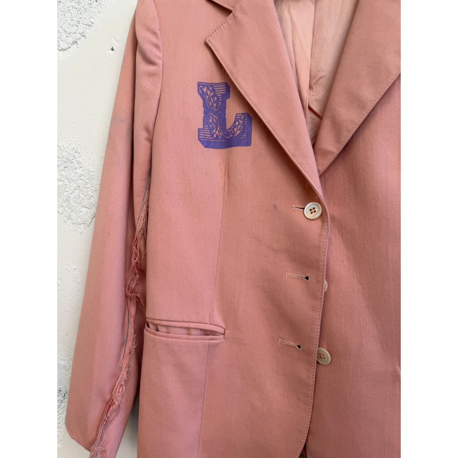 Libertine Vintage Libertine Wolf Graphic Distressed Blazer Size S / US 4 / IT 40 - 4 Thumbnail