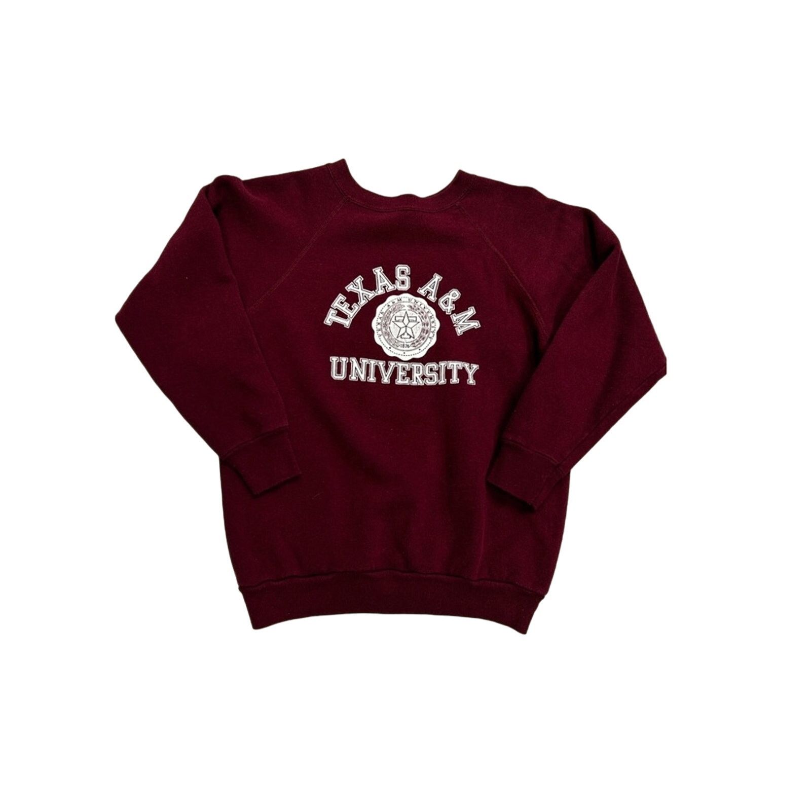 Tultex 1980’s Texas A&M maroon sweatshirt Size M / US 6-8 / IT 42-44 - 1 Thumbnail
