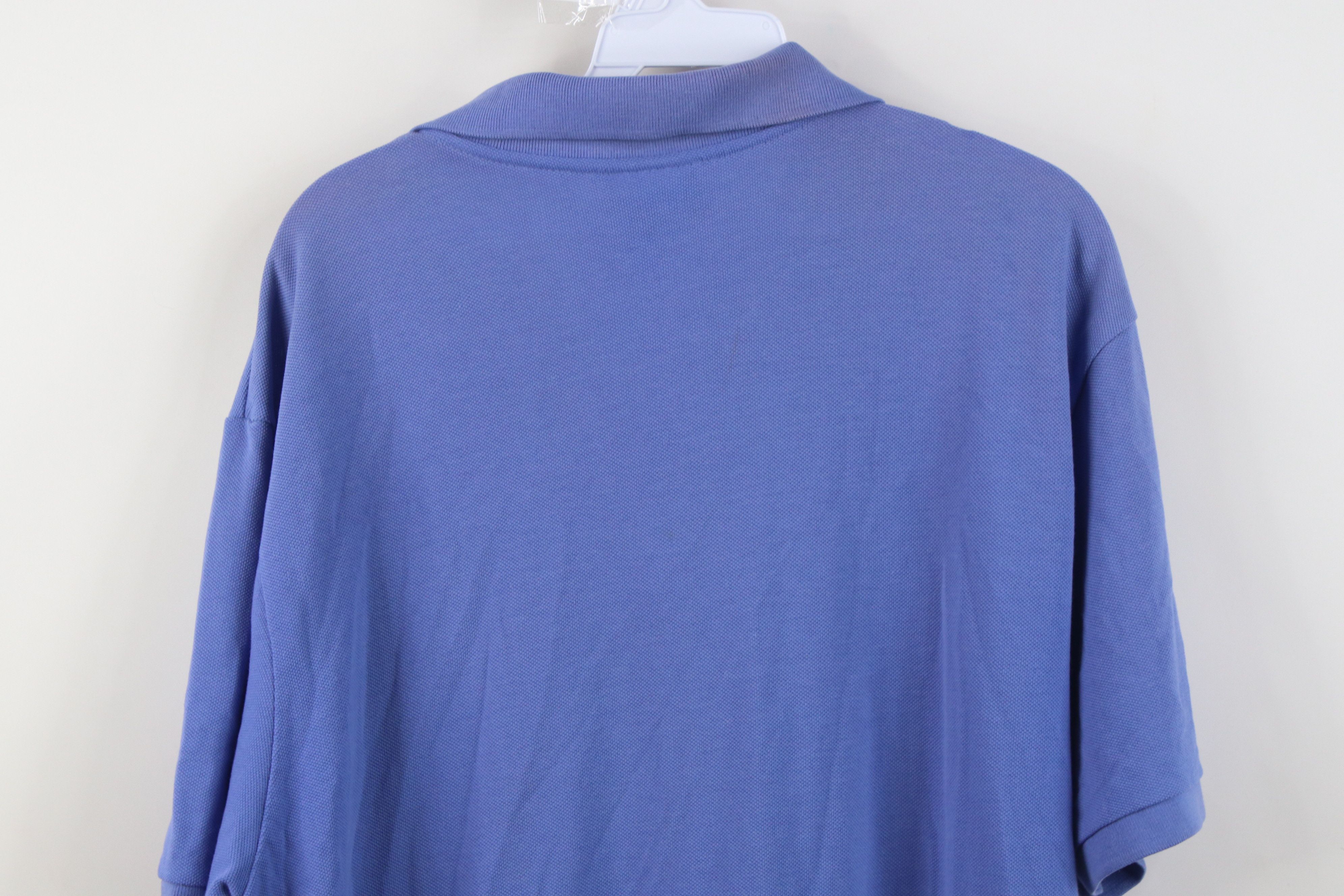Vintage Vintage 90s Streetwear Blank Pique Cotton Knit Golf Polo Size US L / EU 52-54 / 3 - 15 Thumbnail