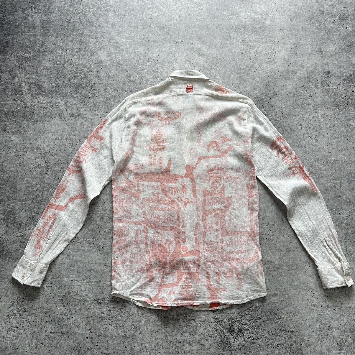 Diesel Vintage Diesel Inside Out Avandgard Style Shirt White Size US M / EU 48-50 / 2 - 16 Thumbnail