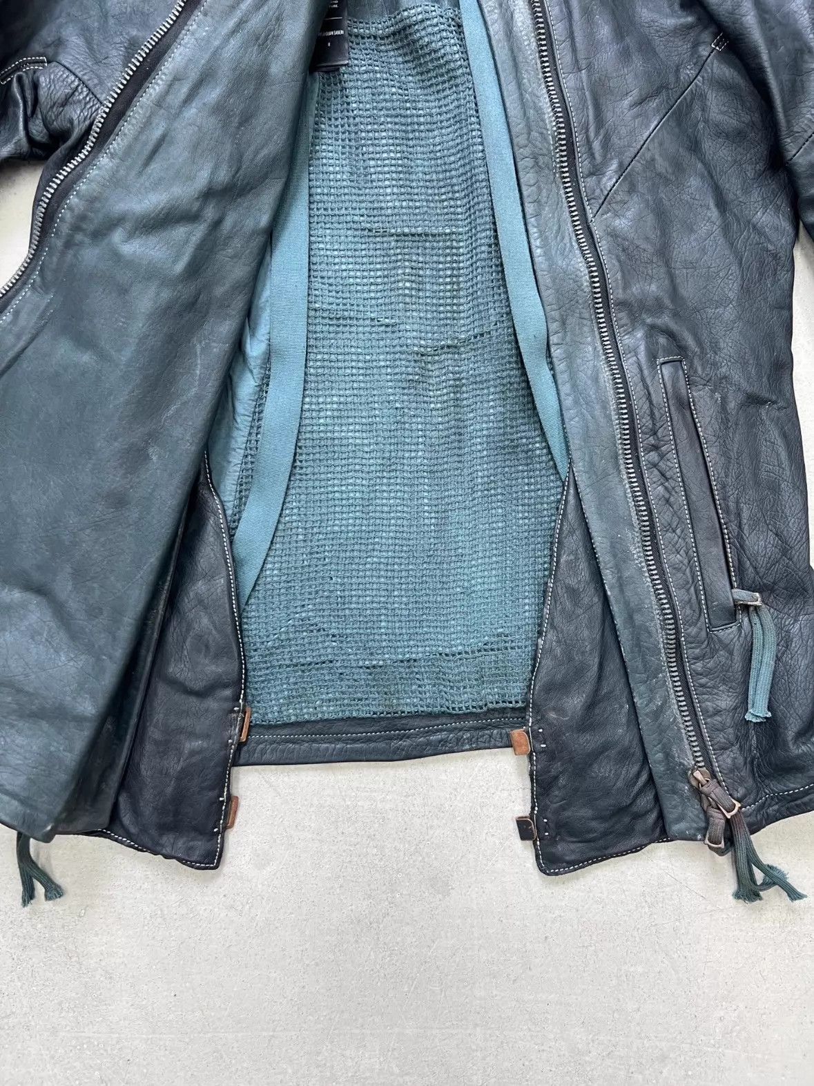 Boris Bidjan Saberi Boris Bidjan Saberi J4 Distressed Horsehide Jacket L New Size US L / EU 52-54 / 3 - 4 Thumbnail