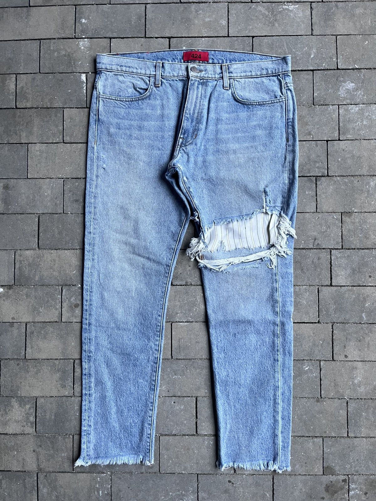 424 ❗️RARE❗️424 Fairfax Bandana Denim Jeans Size US 34 / EU 50 - 1 Thumbnail
