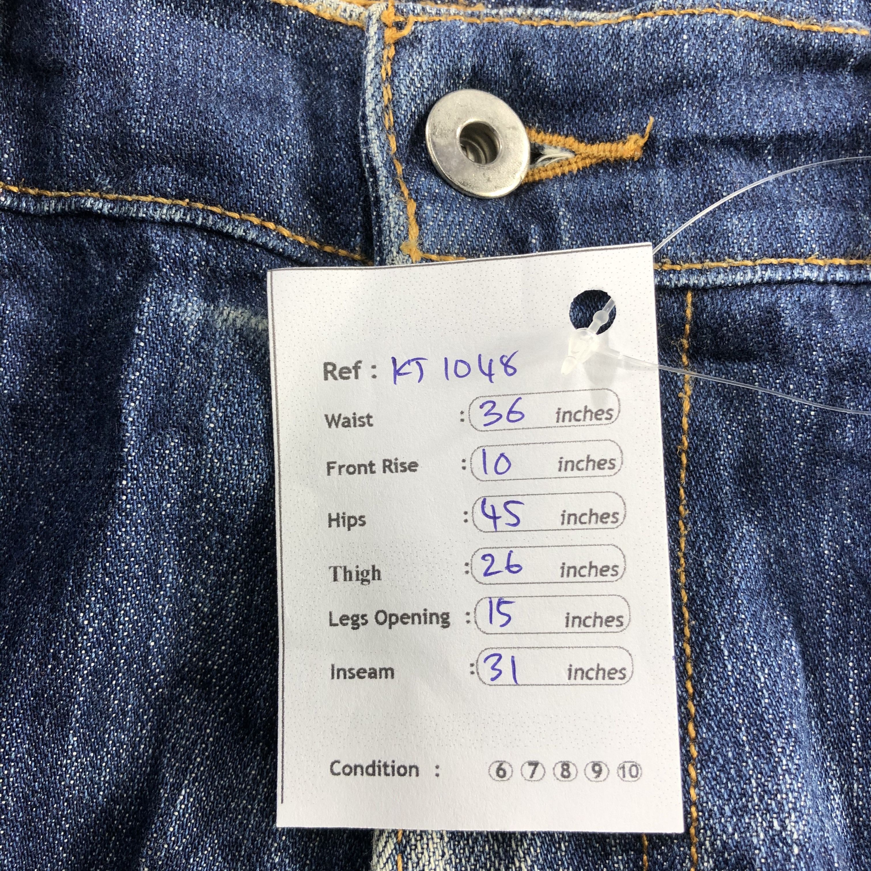 Levi's Levis 511 Jeans Faded Blue Denim KJ1048 Size US 36 / EU 52 - 20 Thumbnail