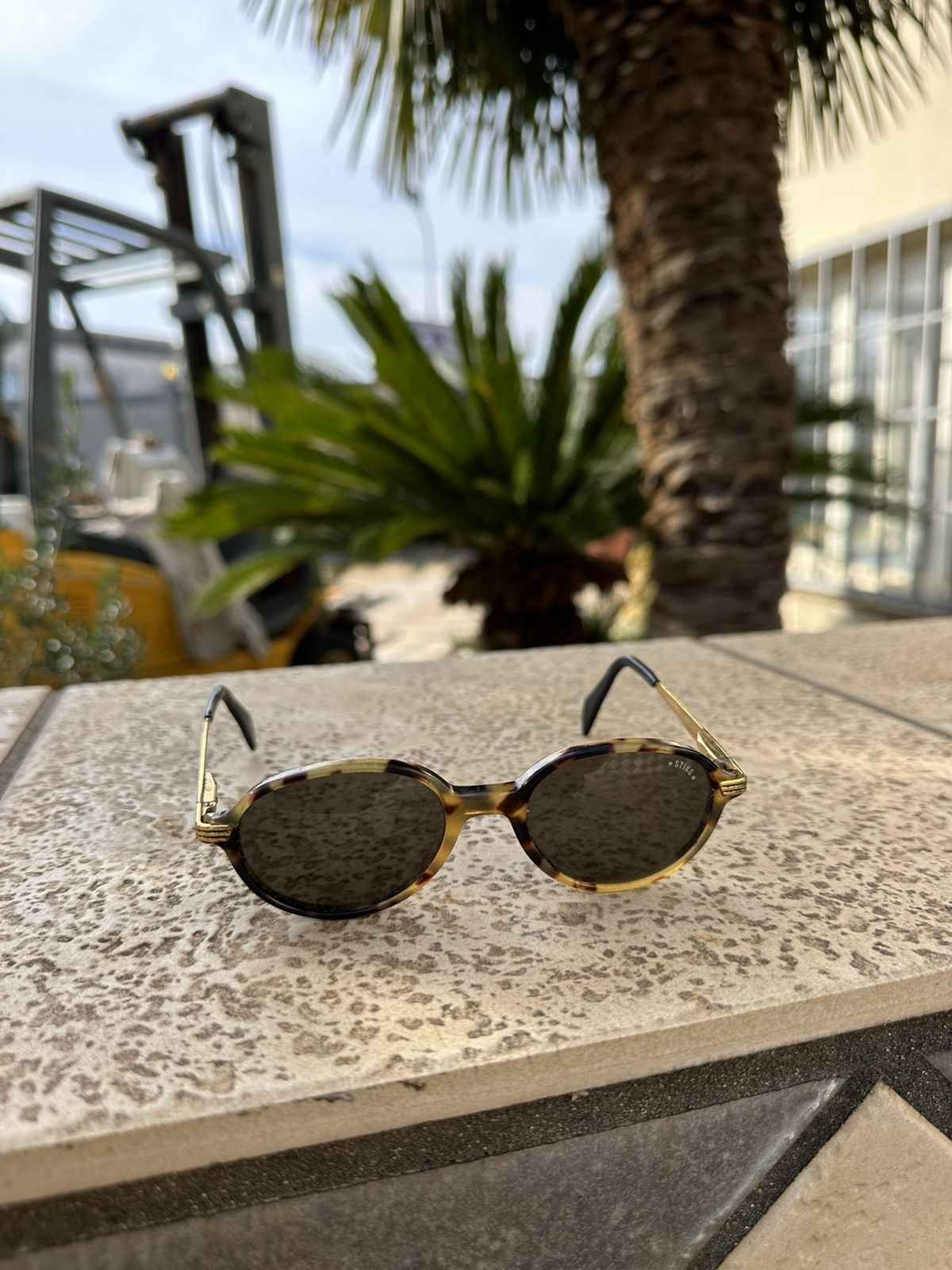 Sting × Vintage Sting Vintage Sunglasses 6033 Gold Size ONE SIZE - 2 Thumbnail